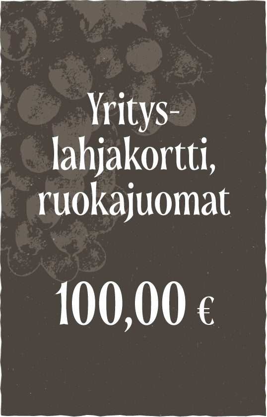 Yrityslahjakortti - Avoin ruokajuomakortti