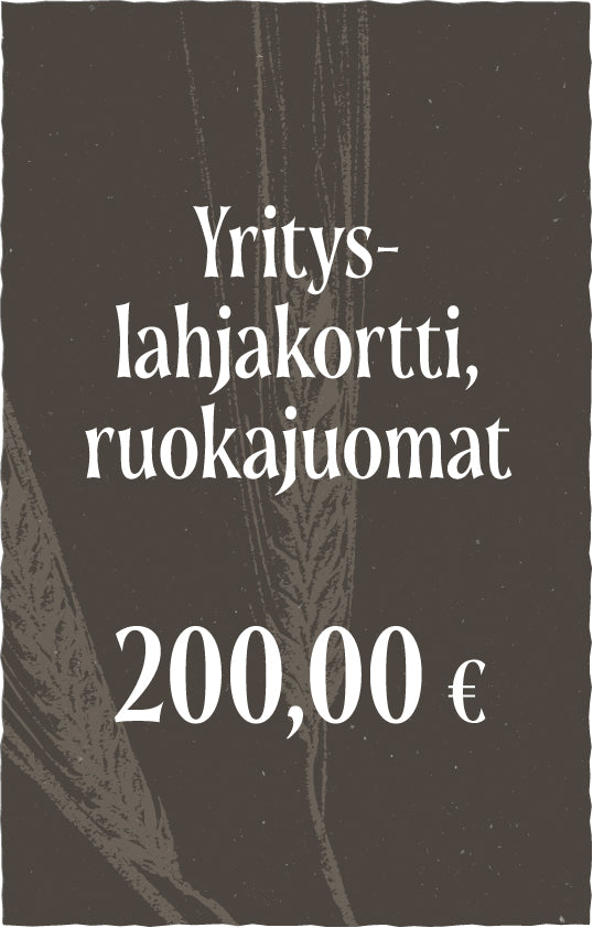Yrityslahjakortti - Avoin ruokajuomakortti