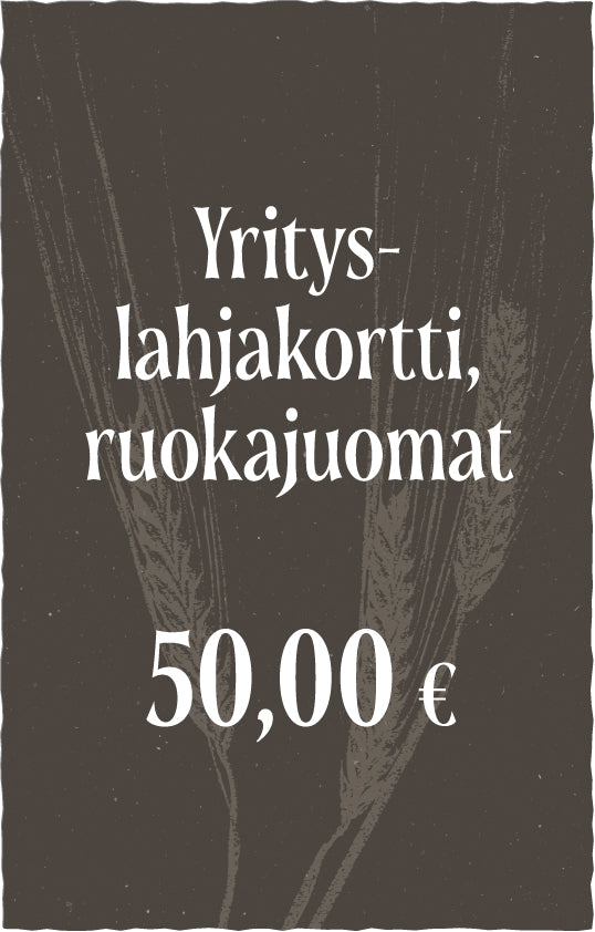 Yrityslahjakortti - Avoin ruokajuomakortti