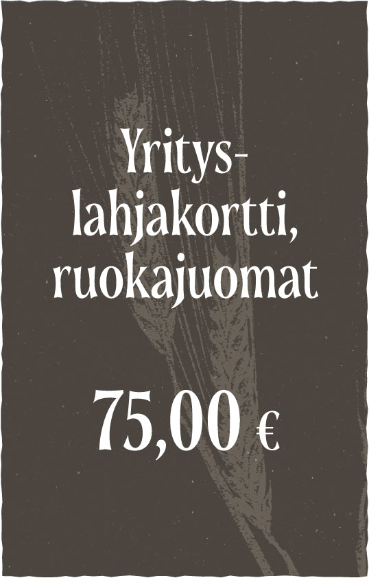 Yrityslahjakortti - Avoin ruokajuomakortti