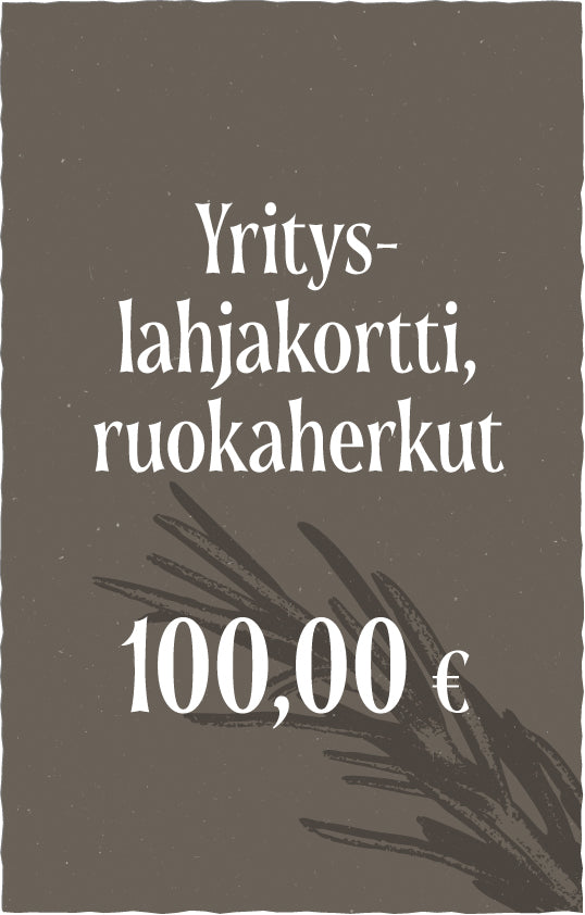 Yrityslahjakortti - Avoin ruokaherkkukortti