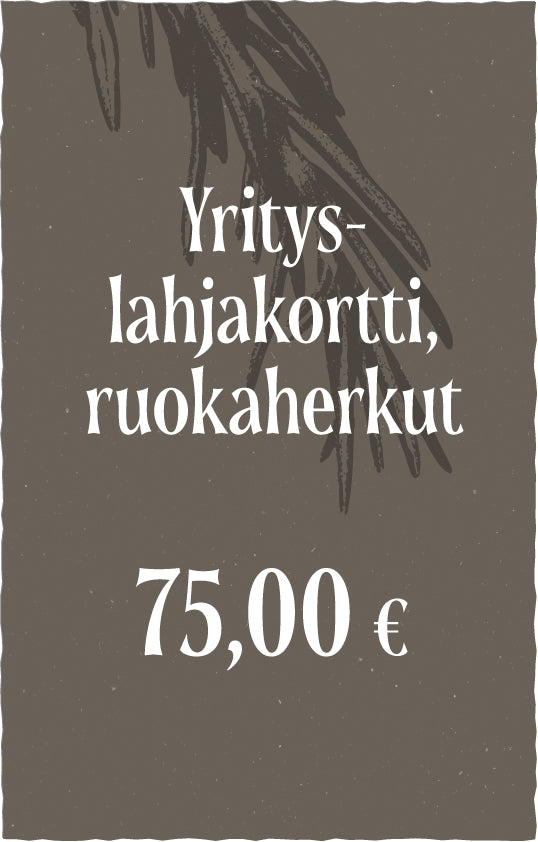 Yrityslahjakortti - Avoin ruokaherkkukortti