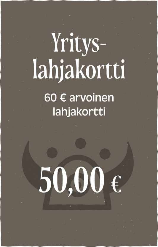 Viikinkien yrityslahjakortti 60€