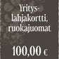 Yrityslahjakortti - Avoin ruokajuomakortti