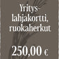 Yrityslahjakortti - Avoin ruokaherkkukortti