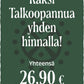 Kaksi talkoopannua yhden hinnalla